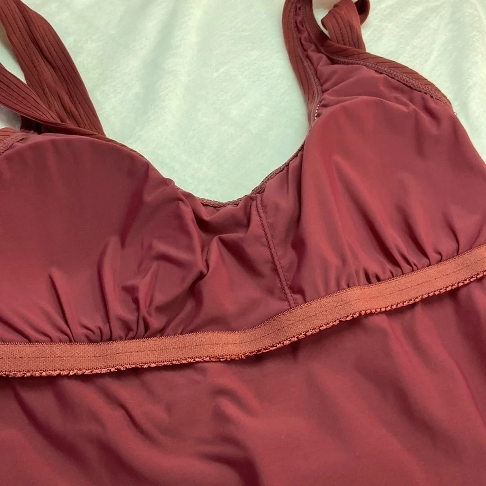 Sea Angel Wine One-Piece Swimsuit NWT Size M